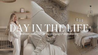 DAY IN THE LIFE | spring morning, deep house cleaning, anxiety chats & bedroom makeover