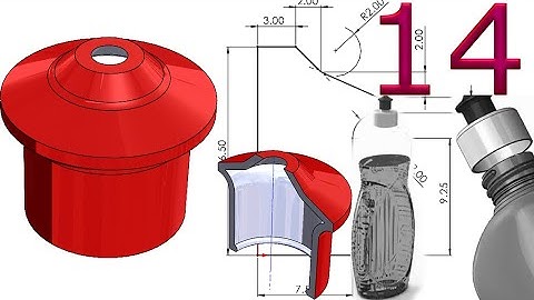 14-Project 55| Detergent Bottle 1|SolidWorks Tutorial: nozzle