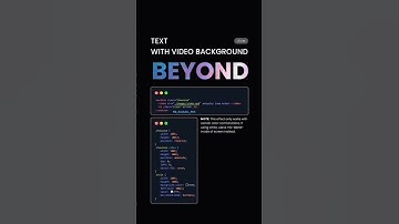 Text with video background #css #webdesign