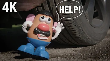 CAR vs MR POTATO HEAD in 4K Slow Mo | Toy Story 4