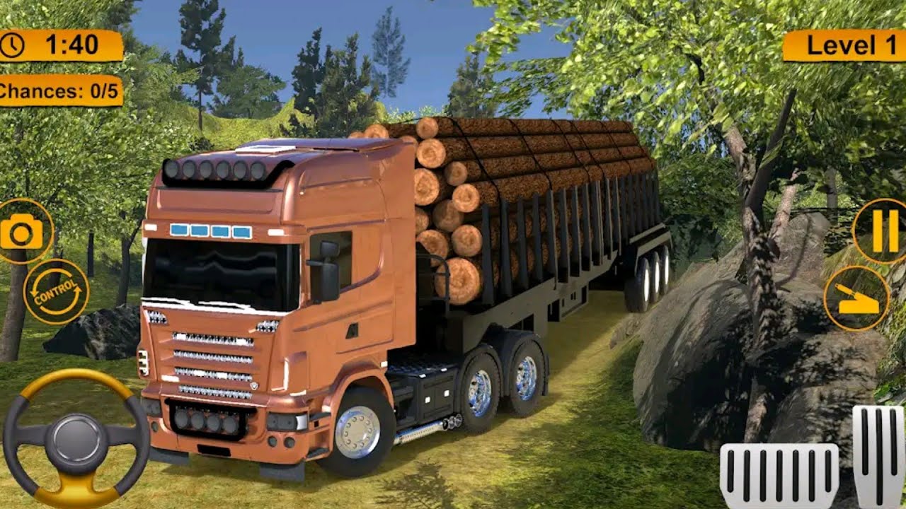 Offroad Muatan 4 4 Truck  Cargo Simulator Mobil Balap  