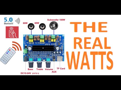 2x60W + 100W Bluetooth 5.0 TPA3116D2 - The Real Watts