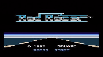 Rad Racer - Intro & Gameplay Demo - NES