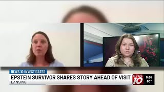 Epstein survivor shares story ahead of visit to Michigan