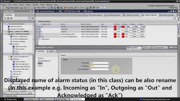 HMI programming tutorial TIA portal - 5. Alarms : Alarm classes (Part 3/7)
