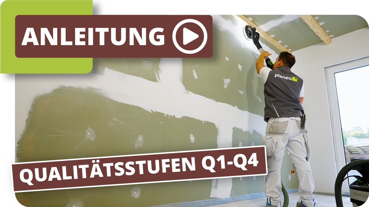 Trockenbau Qualitätsstufe Q4 spachteln: So einfach bekommst du glatte Wände 👷🏼‍♂️ | Quick Tipp 04