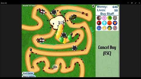 Bomb Cannon Towers Only With No Lives Lost (Track 1, Hard, Bloons Tower Defense 3 Challenge)