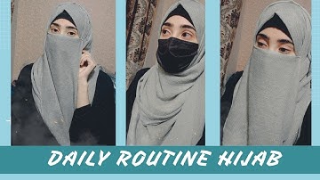 Easy And Cool Summer Hijab  l Daily Routine Hijab Tutorial l Niqab, Hijab Style l Hijab With Minha