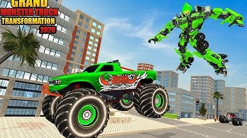 US Army Monster Truck Transform Robot Shooting - New Monster Robot Games - Android Gameplay.