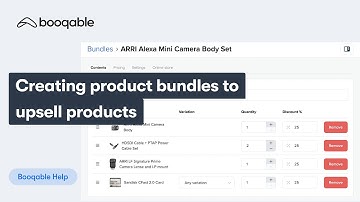 Creating product bundles to upsell products