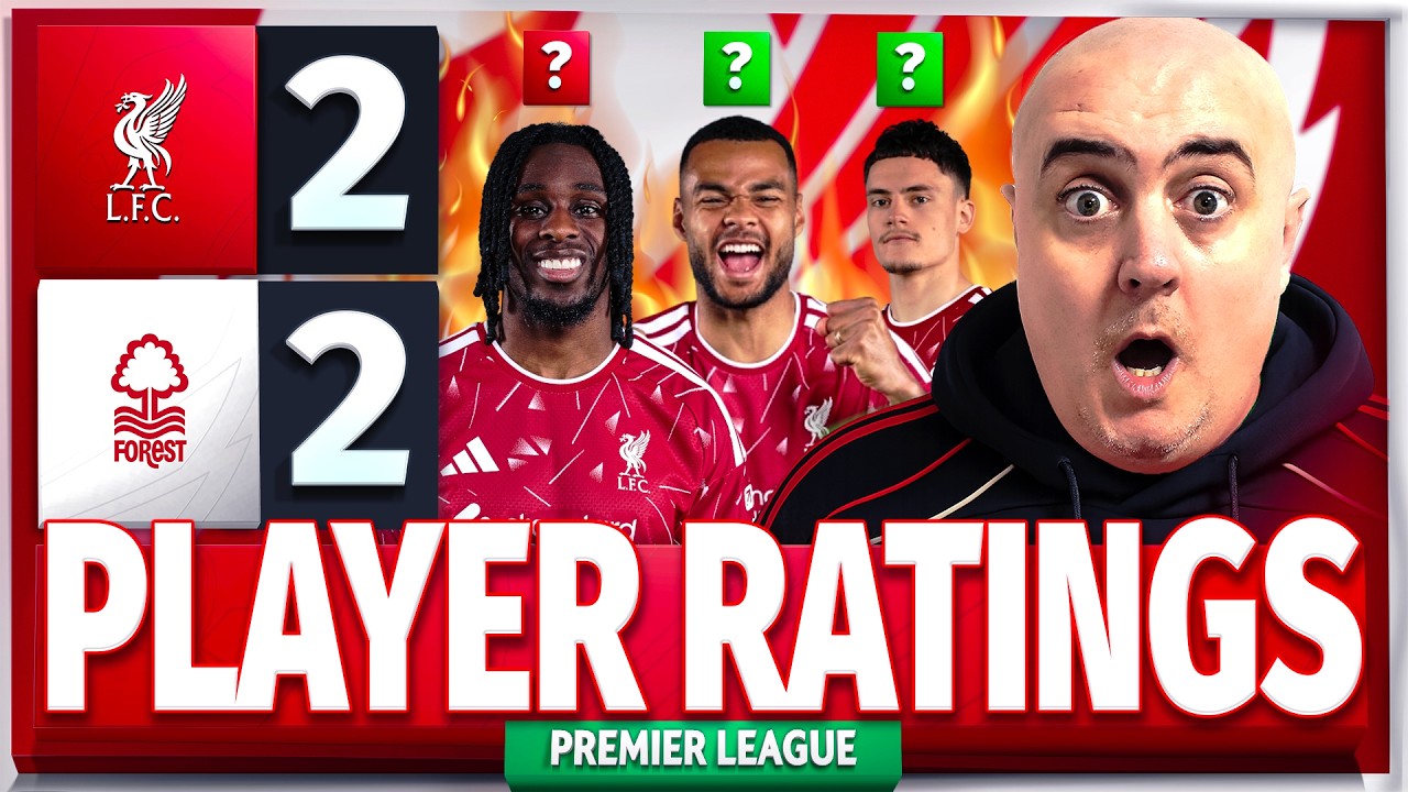 Craig's PLAYER RATINGS After Liverpool 2-2 Nottingham Forest