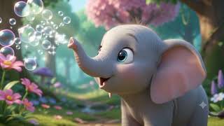 ​Enchanted Forest Discovery: Cute Bunny & Baby Elephant Meet a Magical Butterfly (Pixar 3D)