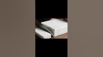Slicing a white marble⬜️#asmr