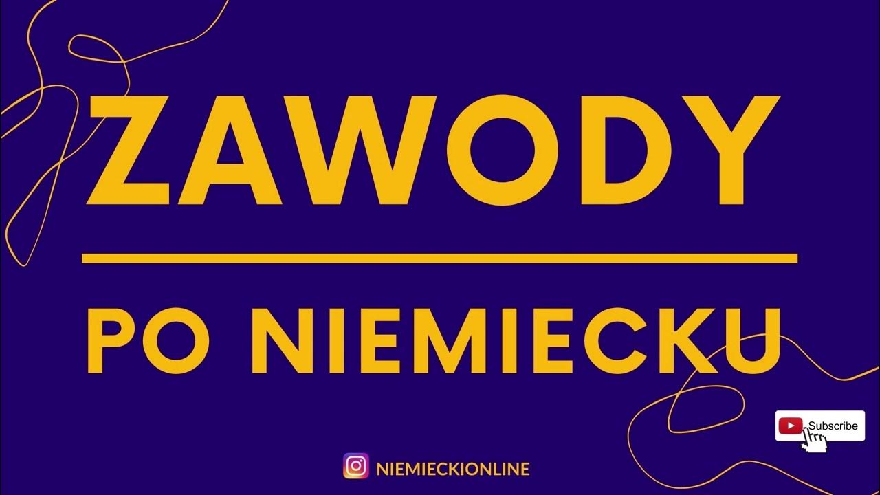 Zawody Po Niemiecku Klasa 7 Zawody po niemiecku Nazwy zawodów po niemiecku Niemiecki od podstaw