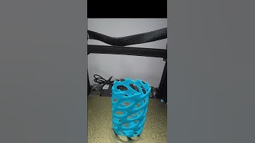 Satisfying time lapse of 3D printed vase with holes