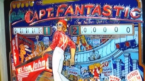 1976 Bally CAPTAIN FANTASTIC Pinball Machine In Action
