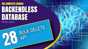 Bulk Delete API | Backendless Database Training Course (pt. 28)