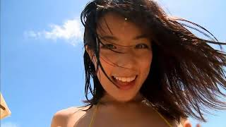 Japanese sexy girl model on the beach