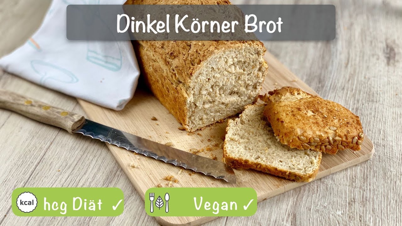 Dinkel-Körner-Brot / hCG-Diät / Rezept / Vegan / Schnell und einfach ...