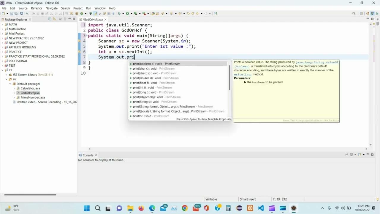 To find GCD or GCF (Greatest Common Factor) or HCF Highest Common ...