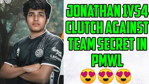 JONATHAN 1VS4 AGAINST TEAM SECRET🔥🔥🔥 |TSM ENTITY KILLING EVERYONE IN PMWL W1D2|ENTITY IS BACK🔥🔥