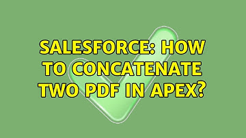 Salesforce: How to concatenate two PDF in Apex?