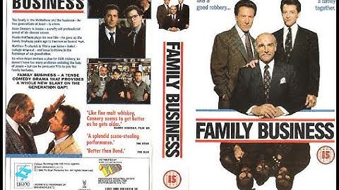 Original VHS Opening and Closing to Family Business UK VHS Tape