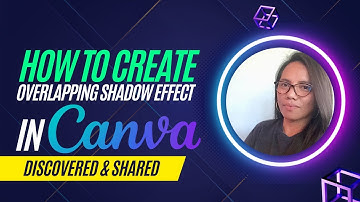 HOW TO CREATE OVERLAPPING SHADOW EFFECT IN CANVA