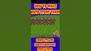 HOW TO MAKE EASY AUTO STONE FARM |#shorts#minecraft#minecraftshorts#viralshorts2022#technogamerz