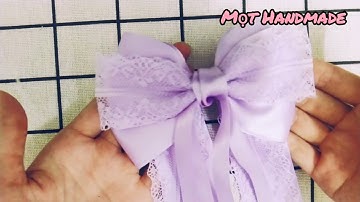 Cách Làm Kẹp Nơ Handmade|Kẹp Nơ Tiểu Thư|Mọt Handmade.