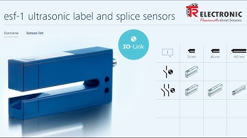 esf-1 ultrasonic label and splice sensors