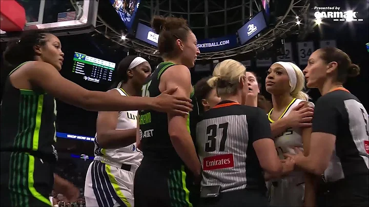 🫢 FLAGRANT, DiJonai Carrington HARD FOUL | Minnesota Lynx vs Dallas Wings, WNBA women's basketball