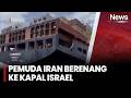 Aksi Nekat di Laut! Pemuda Iran Terobos Ombak Demi Capai Kapal Israel | iNews Sore (4/5)