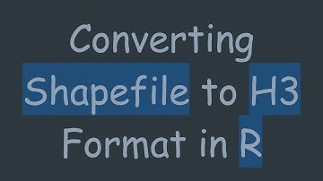 Converting Shapefile to H3 Format in R