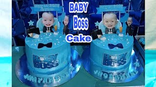 Baby Boss Cakes l Frosting Cake With Printable toppers Design