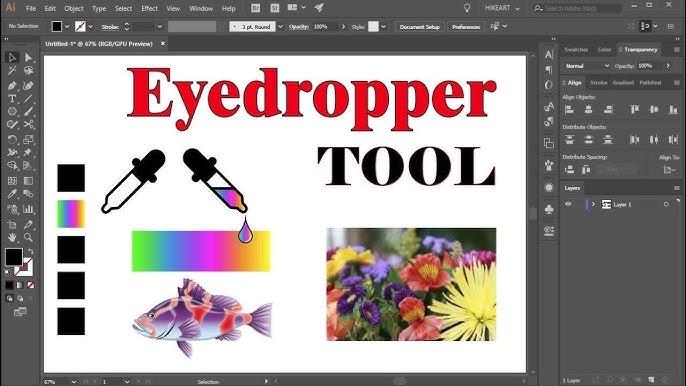 Tô Màu Theo Mảng Trong Ai - Adobe Illustrator - Live Paint Bucket K -  Youtube