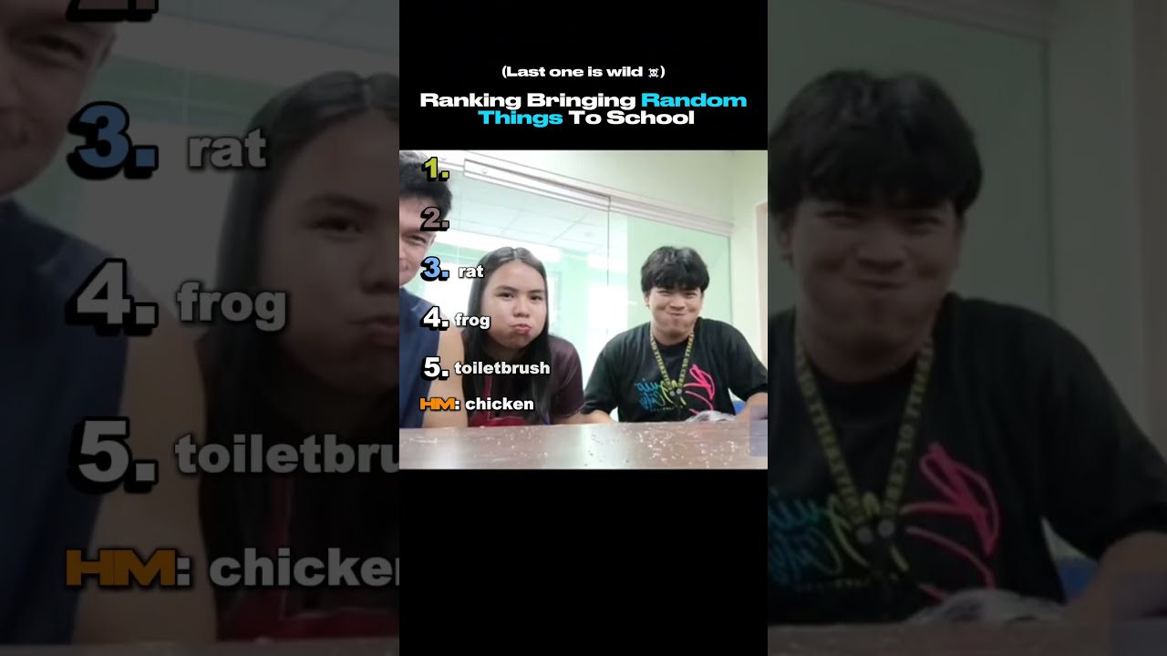 Ranking Bringing Random Things To School