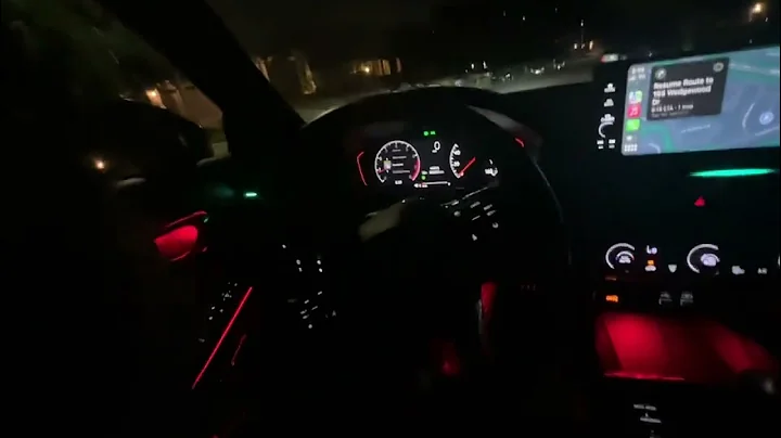 New ambient lighting installed for the 11th gen Honda civic si