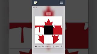 Flag of Canada puzzle play screenshot 3