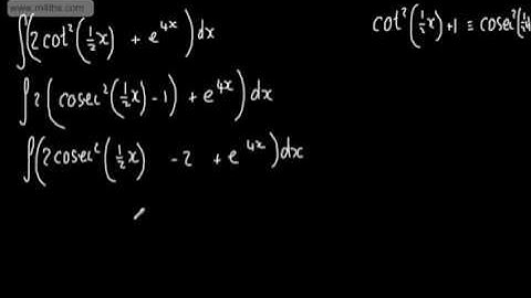 Core 4 - Integration (5) - Trigonometric Functions (Trig)  - A Level Exam Revision C4 and C3
