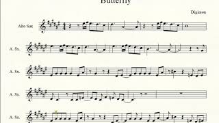 Butterfly from Digimon for Alto Sax - YouTube