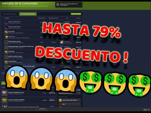 COMPRA JUEGOS SIN GASTAR DINERO 🤑 COMO USAR EL MERCADO 💹 HASTA 79% OFF 😱 STEAM OFERTA FACIL GANA MAS