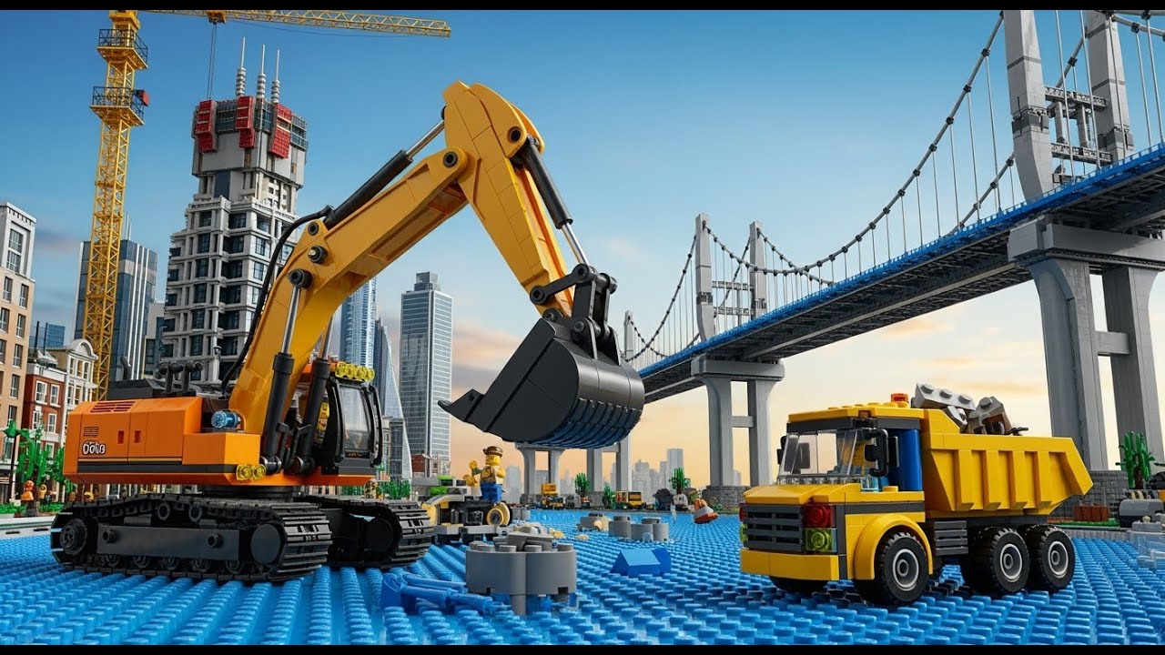 LEGO City Mega Construction Site | Excavator, Bulldozer, Dump Truck & More