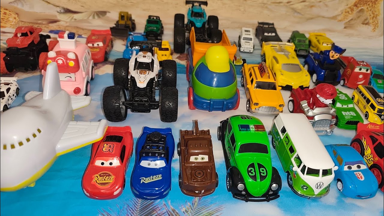 8 Minute Satisfying Car Unboxing & Collection –Hot Wheels,Toy Cars,Disney Pixar,McQueen|Sliding Car