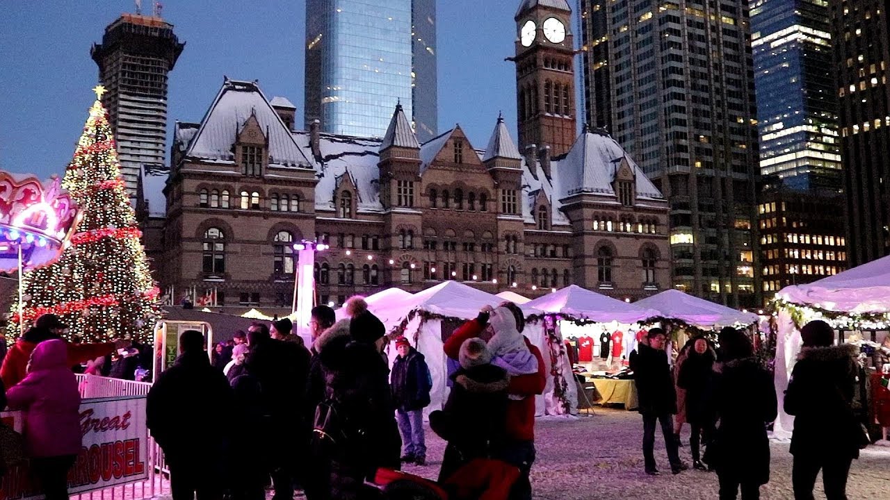 Toronto Holiday Fair In the Square City Hall - YouTube