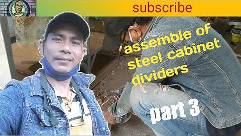 assemble of steel cabinet dividers part 3