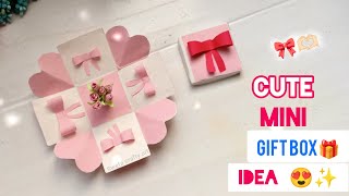 Mini Explosion Box Gift 🎁✨ | Easy Handmade Surprise Box Idea| DIY Gift for special one 