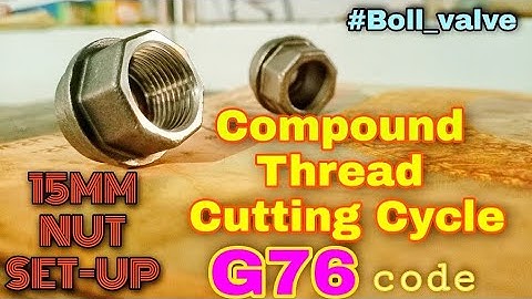 Compound Thread Cutting cycle G76 ।। FUN APS ।। #cnc #threading #treanding