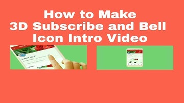 How to Make 3D Subscribe and Bell Icon Intro Full Tutorial