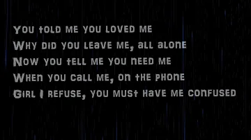 Justin Timberlake-Cry me a river lyrics on screen (HQ)(HD)